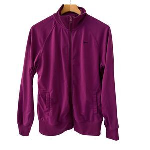 Nike The Athletic Dept‎ Purple Women's Polyester Full Zip Track Jacket Size XL